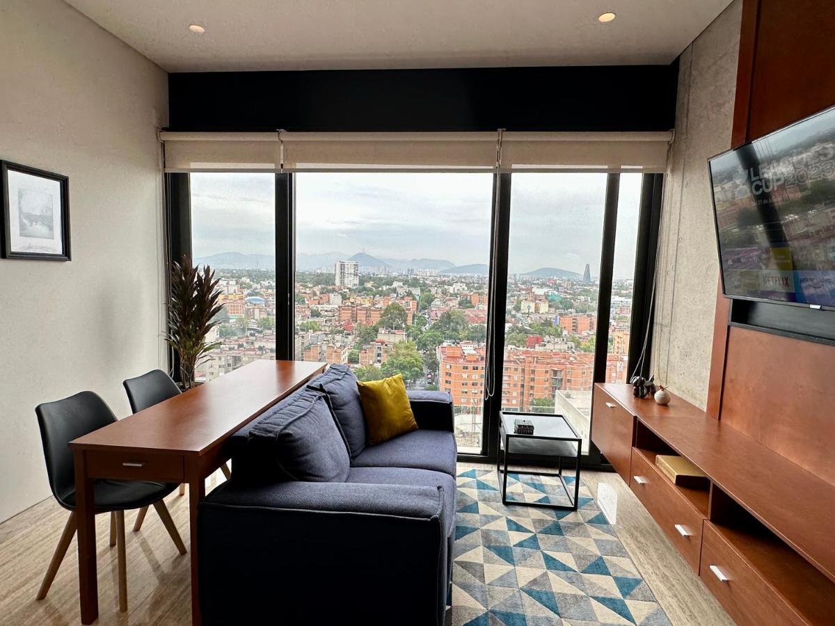 Апартаменты Loft Con Increible Vista Zona Polanco Condesa - Gym Y Business Center Мехико Экстерьер фото